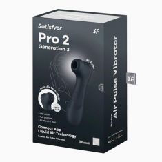 Кліторальний стимулятор - Satisfyer Pro 2 Generation 3 With Liquid Air Black Bluetooth/(App)