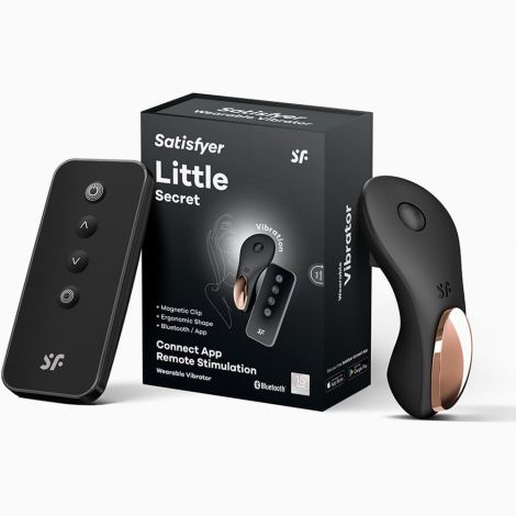 Кліторальний вібратор - Satisfyer Little Secret Black (App)