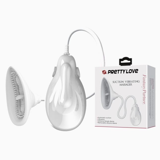 Кліторальний стимулятор - Pretty Love Fantasy Partner Suction Vibrating Massager