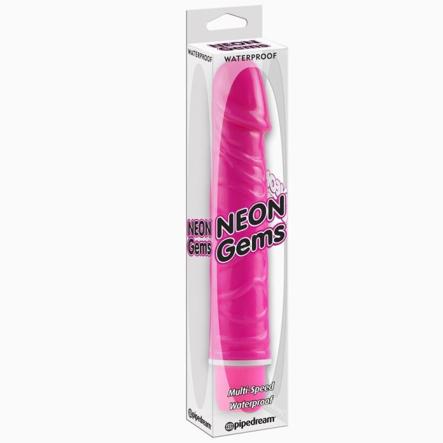 Вібратор - Neon Gems, рожевий