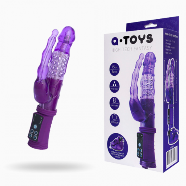 Анально-вагінальний вібратор Toyfa A - Toys на присоску A - Toys, 22 см
