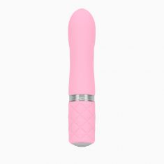 Розкішний вібратор PILLOW TALK - Flirty Pink з кристалом Сваровські, гнучка голівка