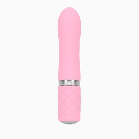 Роскошный вибратор PILLOW TALK - Flirty Pink с кристаллом Swarovski, гибкая головка