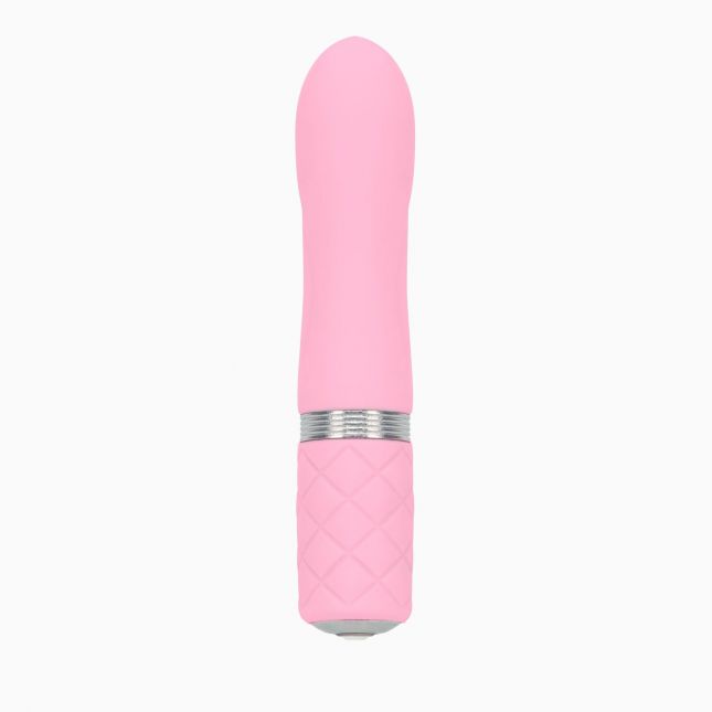 Розкішний вібратор PILLOW TALK - Flirty Pink з кристалом Сваровські, гнучка голівка