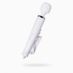 Вібромасажер L'Eroina Super Massager, 8 режимів вібрації, силікон+ABS пластик, білий, 32 см
