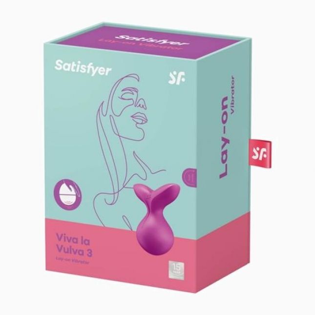 Вібратор - Satisfyer Viva La Vulva 3 Violet Вібратор - Satisfyer Viva La Vulva 3 Violet
