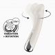 Вибратор с ротацией Satisfyer Spinning G-Spot 1 Beige, плоская площадка для стимуляции точки G