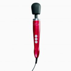 Вібромасажер DOXY Die Cast Red, дуже потужний, живлення 220В, металевий корпус