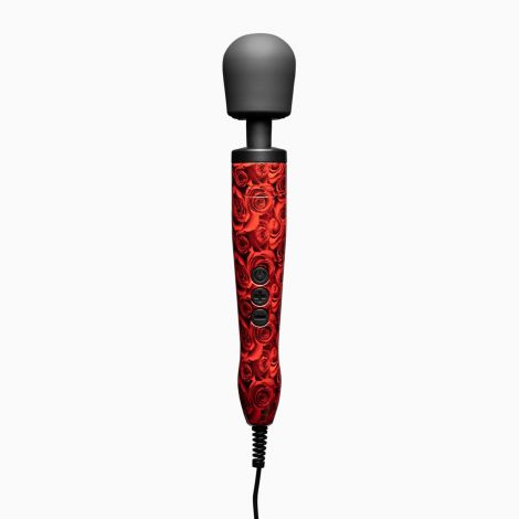 Вібромасажер DOXY Original ROSE PATTERN, дуже потужний, живлення 220В, пульсівні вібрації