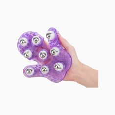 Simple & True Roller Balls Massager перчатка для массажа (пурпурный)