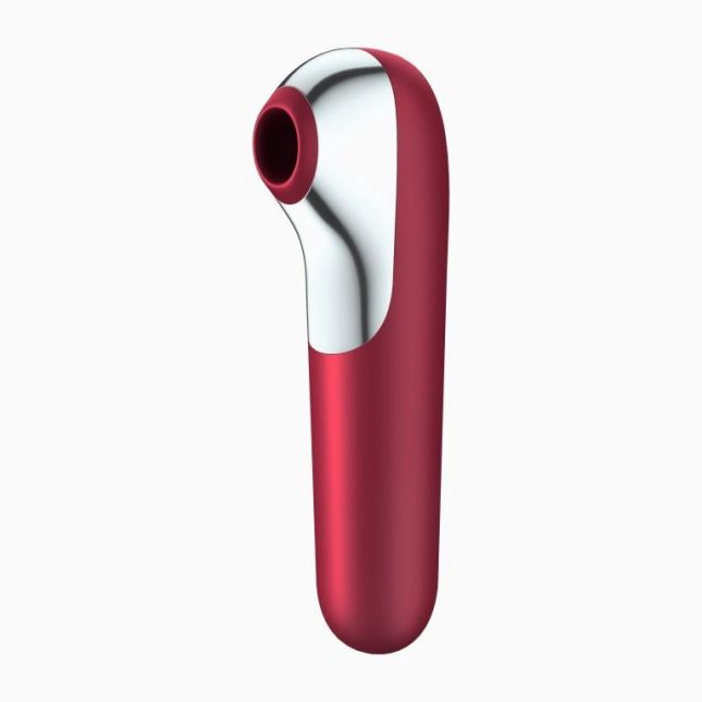 Вакуумний кліторальний вібратор - Satisfyer Dual Love Red (App)