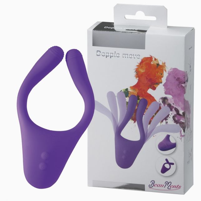 Комп'ютерний вібратор - Beauments Doppio Move Purple Vibrator