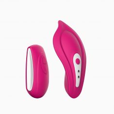 Вибратор в трусики Liebe Panty Vibe Recargable Cerise, нагрев до 39 °C, пульт, трусики S-M в комплекте