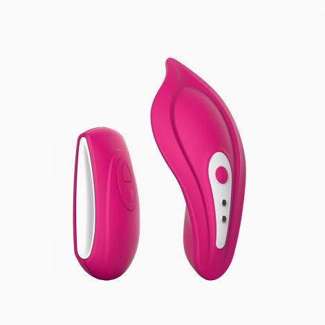 Вібратор у трусики Liebe Panty Vibe Recargable Cerise, нагрів до 39 °C, пульт, трусики S-M в комплекті