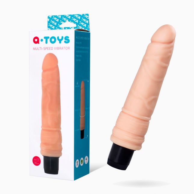 Реалистичный вибратор Toyfa A-Toys Multi-Speed, TPE, 17 см
