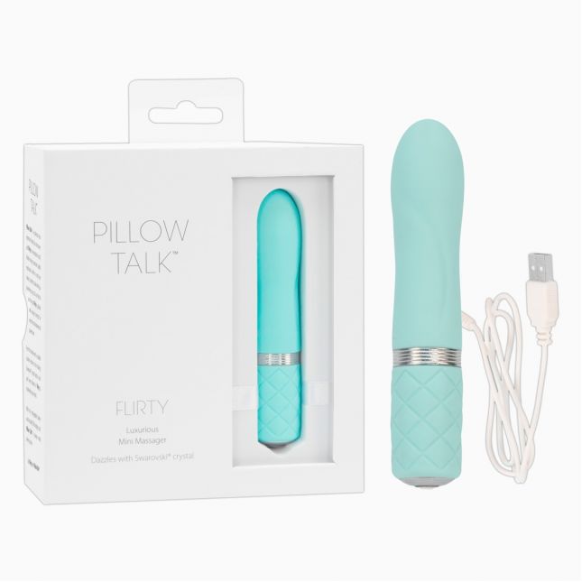 Класичний вібратор - Pillow Talk Flirty Teal