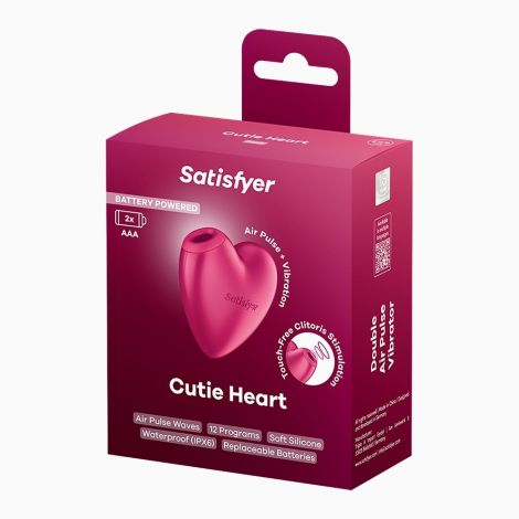 Вакуумний кліторальний стимулятор - Satisfyer Battery Powered Cutie Heart Pink