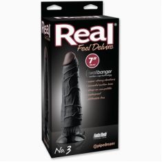 Реалістичний вібратор - Real Feel Deluxe No.3, 7" Black Реалістичний вібратор - Real Feel Deluxe No.3, 7" Black