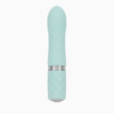 Розкішний вібратор PILLOW TALK - Flirty Teal з кристалом Сваровські, гнучка голівка
