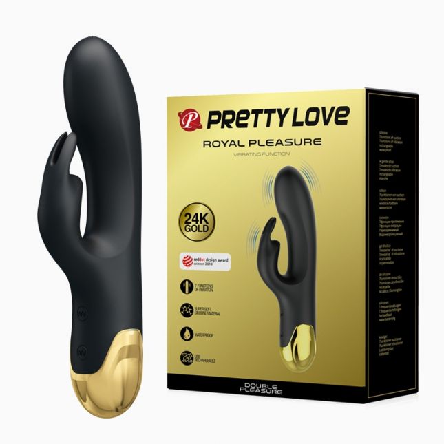 Вібратор - Pretty Love Royal Pleasure Double Pleasure Black