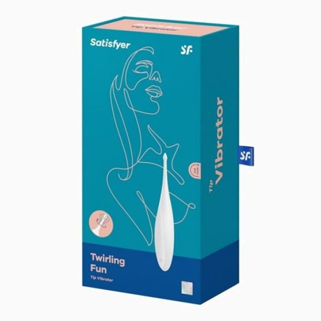 Кліторальний вібратор - Satisfyer Twirling Fun White Кліторальний вібратор - Satisfyer Twirling Fun White