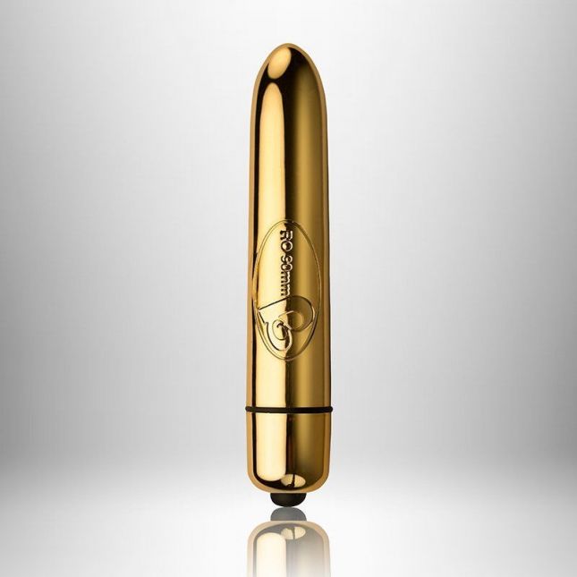 Вібратор Rocks Off RO - 90mm 10 Speed GOLD
