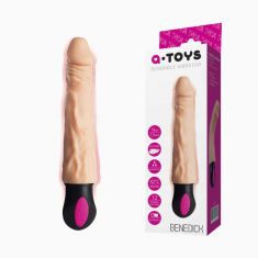 Реалистичный вибратор Toyfa A-Toys Benedick с подогревом, TPE, 12 режимов вибрации, 18 см