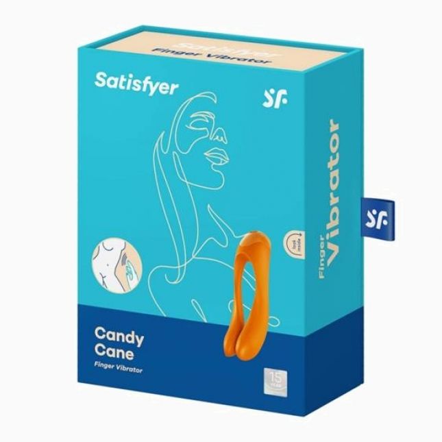 Вібратор для пар - Satisfyer Candy Cane Orange Вібратор для пар - Satisfyer Candy Cane Orange