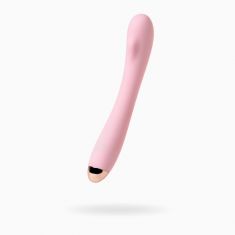 Вібромасажер Eromantica Kristen, силікон, рожевий, 22,5 см