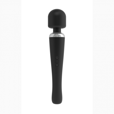Мощный вибромассажер Dorcel Megawand Black перезаряжаемый, 160 режимов