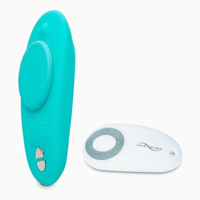 Смарт-вібратор у трусики We-Vibe Moxie Aqua з пультом ДК