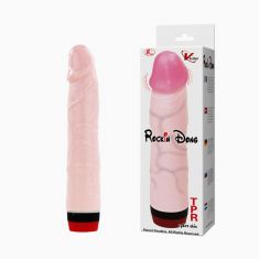 Реалістичний вібратор - Rocking Jelly Vibe, Flesh, 21,5 см