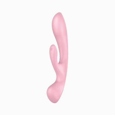Двосторонній вібратор-кролик Satisfyer Triple Oh Pink (м'яте паковання!!!)