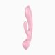 Двосторонній вібратор-кролик Satisfyer Triple Oh Pink (м'яте паковання!!!)
