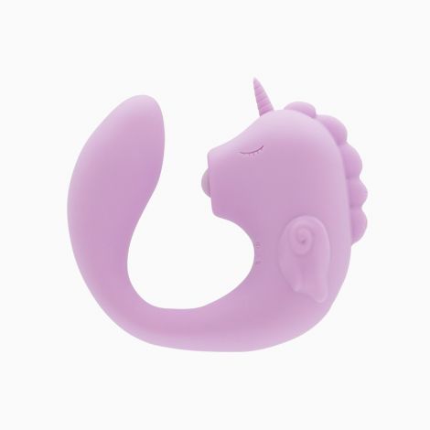 Вібратор-єдиноріжка Unihorn – C Horse – Marina Lilac, вагінально-кліторальна стимуляція, 2 мотори по 10 режимів
