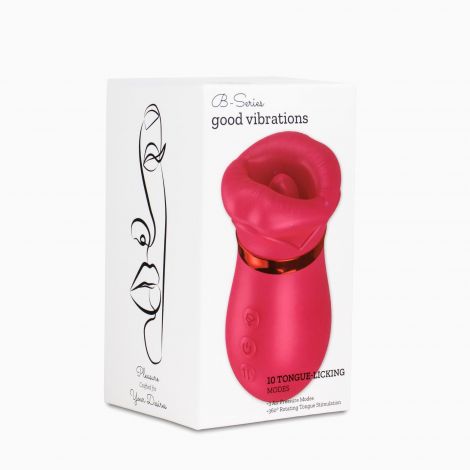 Вакуумний стимулятор з язичком - Air Tongue 360 Vibe Pink
