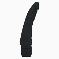Силиконовый вибратор Classic Slim, 21x4 см (черный)