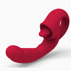 Вібратор - Rechargeable Licking Vibrator USB 10 Functions