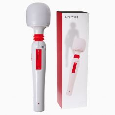 Компьютерный вибратор - MINDS OF LOVE Love Wand Massager, белый/красный Компьютерный вибратор - MINDS OF LOVE Love Wand Massager, белый/красный