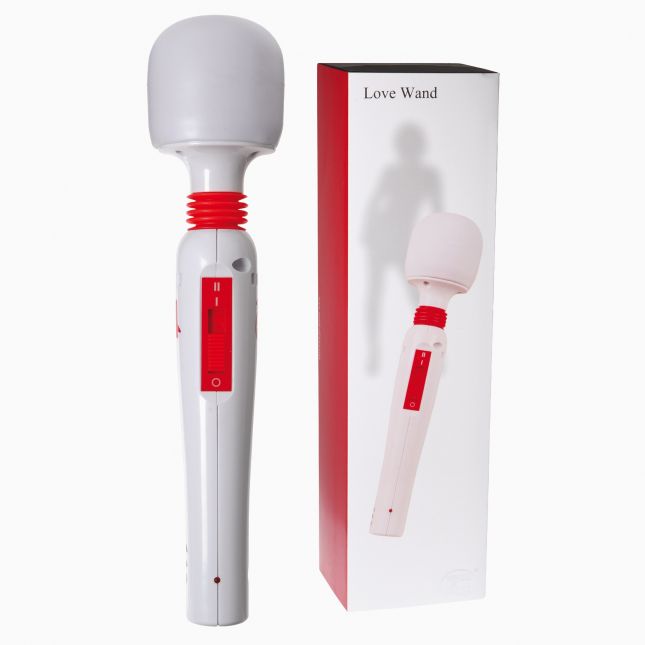 Комп'ютерний вібратор - MINDS OF LOVE Love Wand Massager, білий/червоний