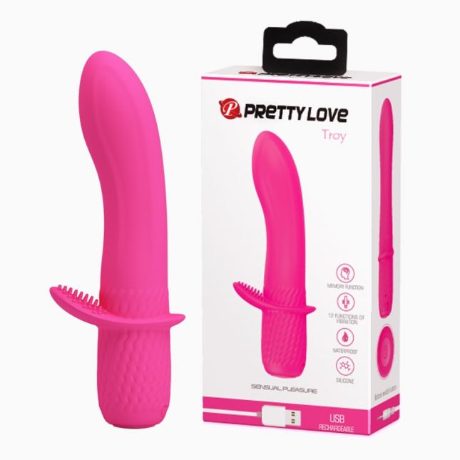 Комп'ютерний вібратор - Pretty Love Troy Vibrator Light Pink
