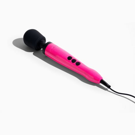 Вібромасажер DOXY Die Cast Massager Hot Pink, дуже потужний, живлення 220В, металевий корпус