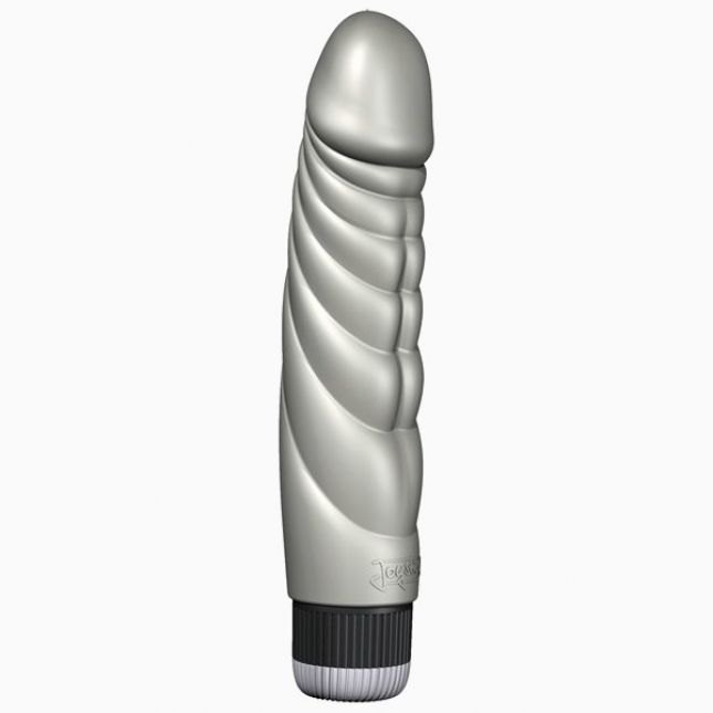 Реалістичний вібратор - Joystick, Mr. BIG, Silver metalic