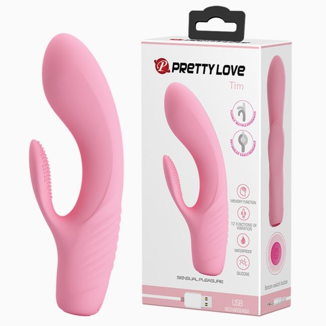 Вібратор - Pretty Love Tim Vibrator Light Pink Вібратор - Pretty Love Tim Vibrator Light Pink