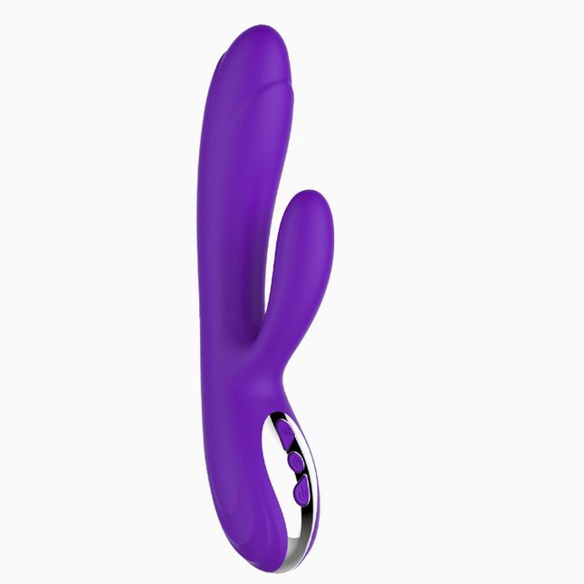 Вібратор - Joker Heating Double Vibrating Massage Stick Purple