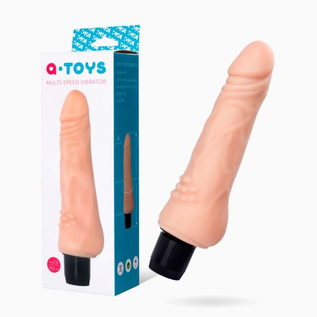 Реалистичный вибратор Toyfa A-Toys Multi-Speed, TPE, 15,5 см