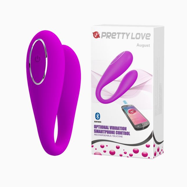 Вібратор - Pretty Love August Stimulator Purple (App)