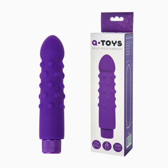 Нереалістичний вібратор Toyfa A - Toys, силікон, Фіолетовий, 17 см