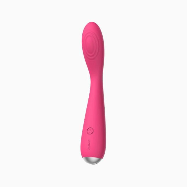 Svakom Iris - вибромассажер для клитора и точки G, 18х3 см