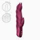 Вібратор-кролик Fun Factory Darling Devil Wine Red, 10 режимів, працює від батарейок